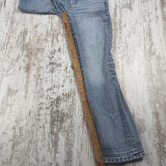 BKE Buckle Aiden‎ Bootcut Jeans Men's 27x30 Blue Stretch Denim Distressed - Picture 8 of 8